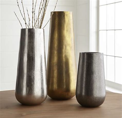 metal vases